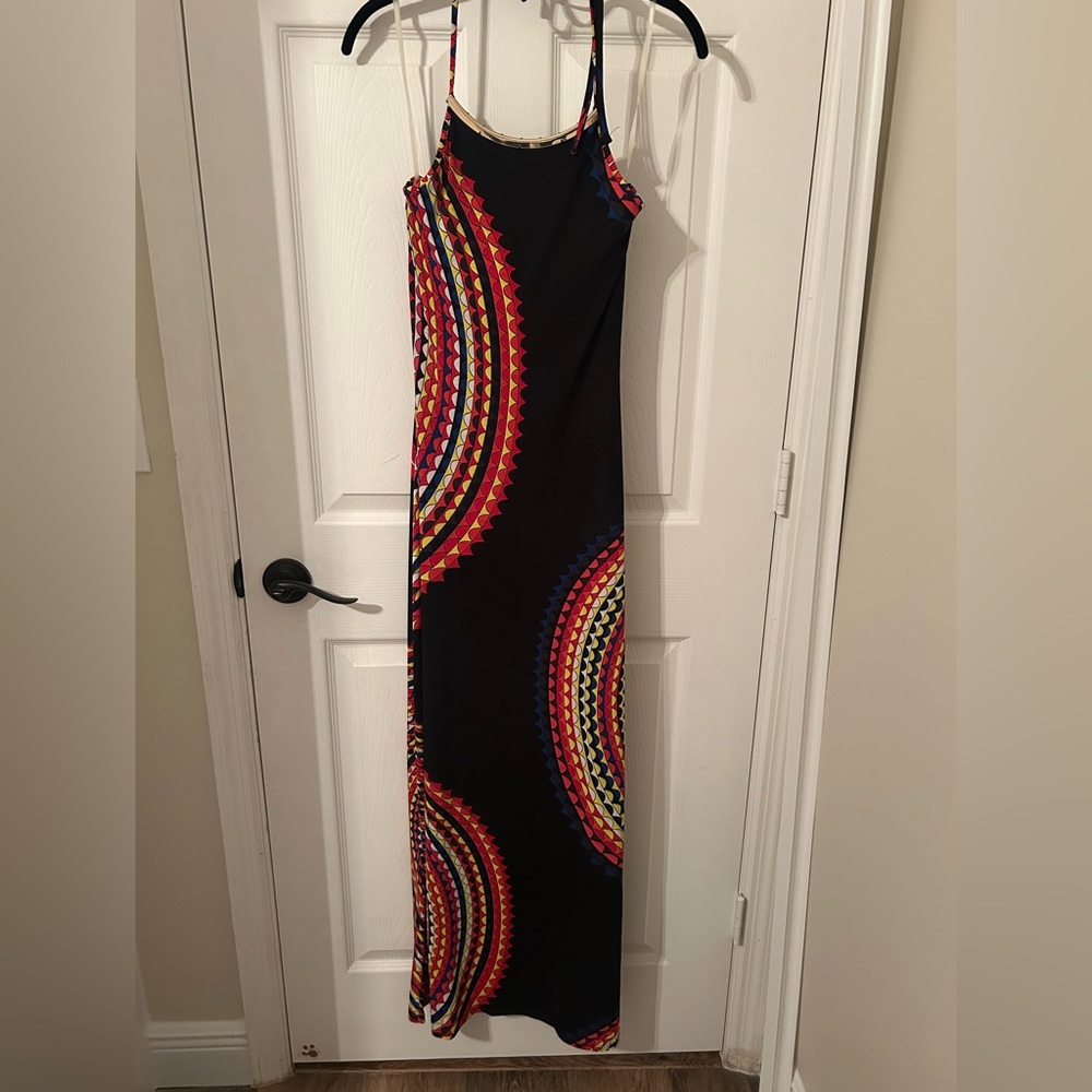 Colorful Patterned Maxi Dress